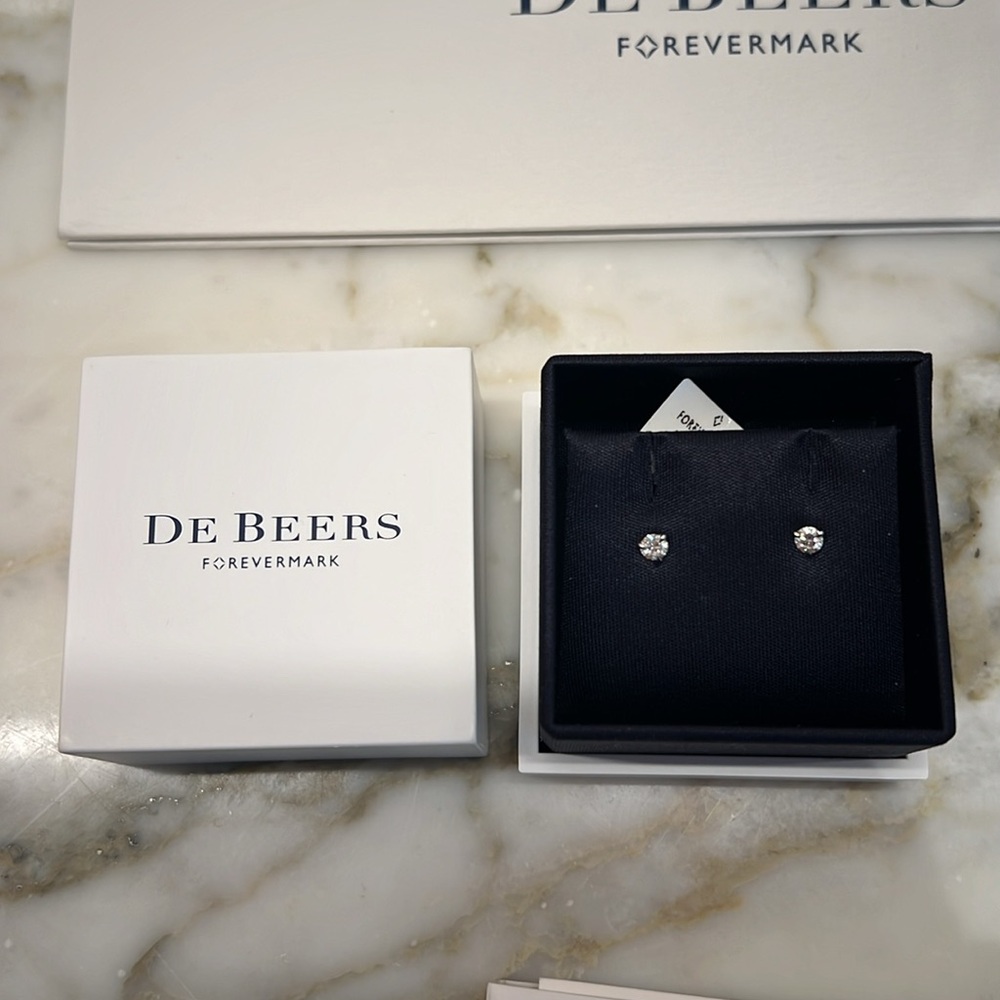 De Beers Forevermark Diamond Stud Earrings